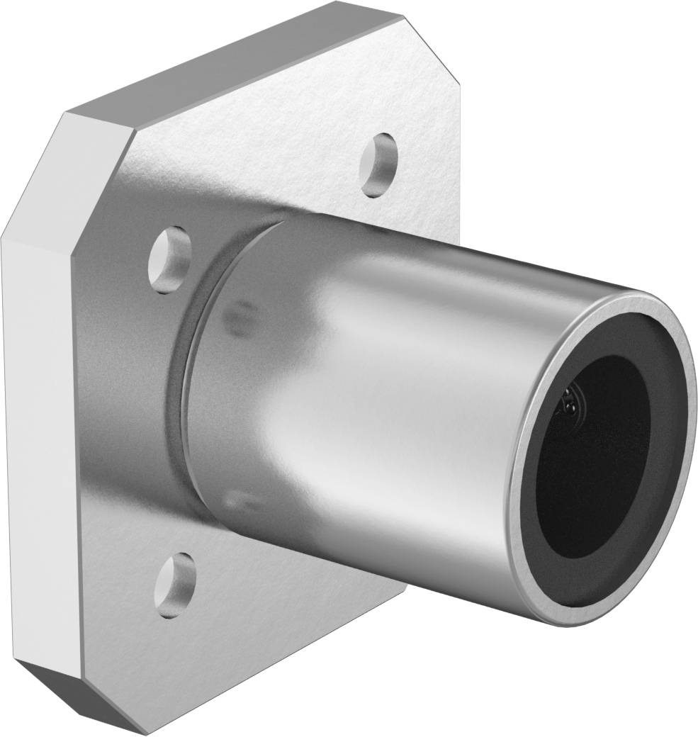 Flanş Montajlı Bilyalı Lineer Rulman, Kare Flanş, 12 mm Mil Çapı için, 32mm x 32mm x 32mm