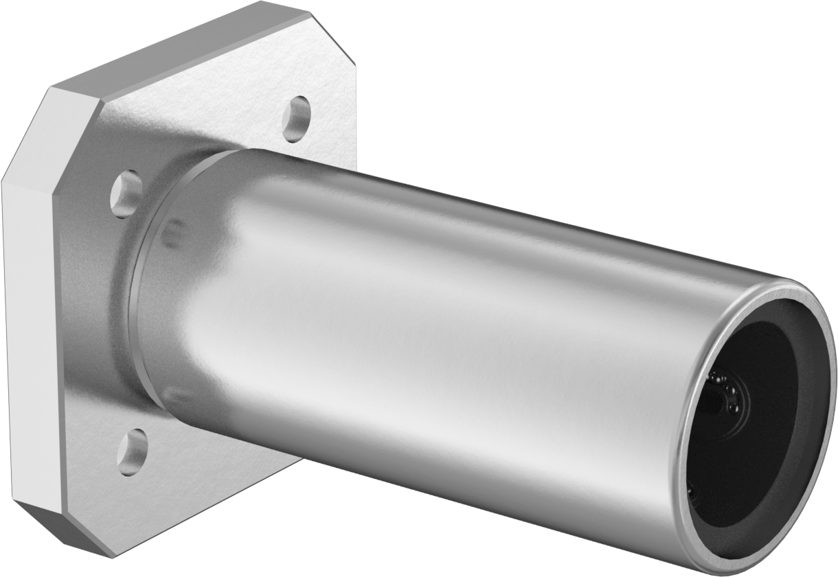 Flanş Montajlı Bilyalı Lineer Rulman, Kare Flanş, 20 mm Mil Çapı için, 80mm x 42mm x 42mm
