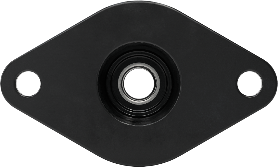 Neopren Titreşim Sönümleyici Cıvatalı Montaj, Çelik Taban ile, Siyah, 1/2"-20 Diş Boyutu, 130 lbs. Kapasite