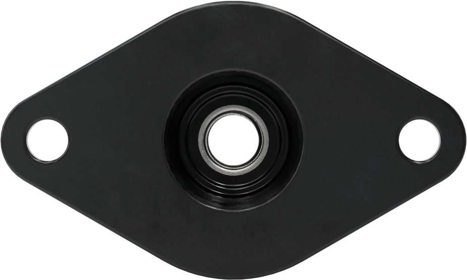 Neopren Titreşim Sönümleyici Cıvatalı Montaj, Çelik Taban ile, Siyah, 1/2"-20 Diş Boyutu, 350 lbs. Kapasite