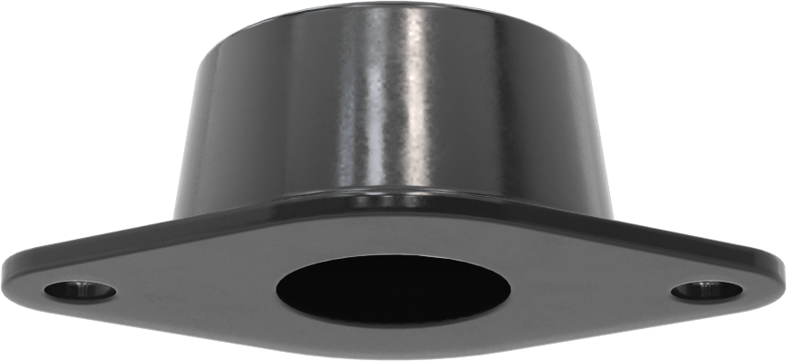 Neopren Titreşim Sönümleyici Cıvatalı Montaj, Çelik Taban ile, Siyah, 1/2"-20 Diş Boyutu, 350 lbs. Kapasite