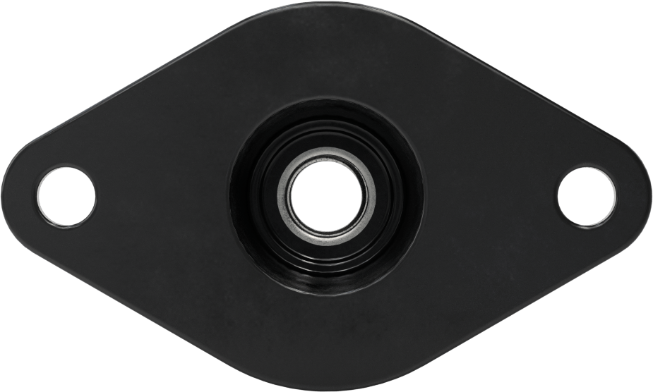 Neopren Titreşim Sönümleyici Cıvatalı Montaj, Çelik Taban ile, Siyah, 1/2"-20 Diş Boyutu, 480 lbs. Kapasite