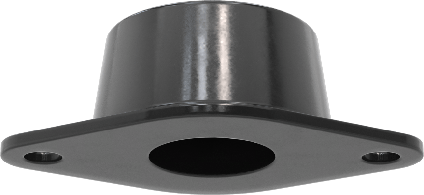 Neopren Titreşim Sönümleyici Cıvatalı Montaj, Çelik Taban ile, Siyah, 3/8"-16 Diş Boyutu, 480 lbs. Kapasite