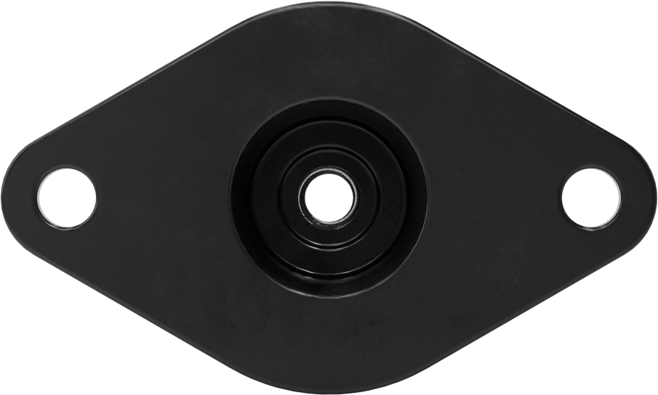 Neopren Titreşim Sönümleyici Cıvatalı Montaj, Çelik Taban ile, Siyah, 3/8"-16 Diş Boyutu, 480 lbs. Kapasite