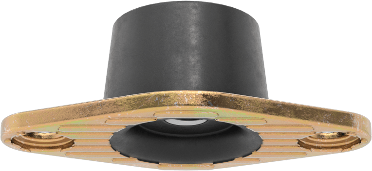 Neopren Titreşim Sönümleyici Cıvatalı Montaj, Çelik Taban ile, Arıza Emniyeti, M6 x 1 mm Diş, 115 lbs. Kapasite