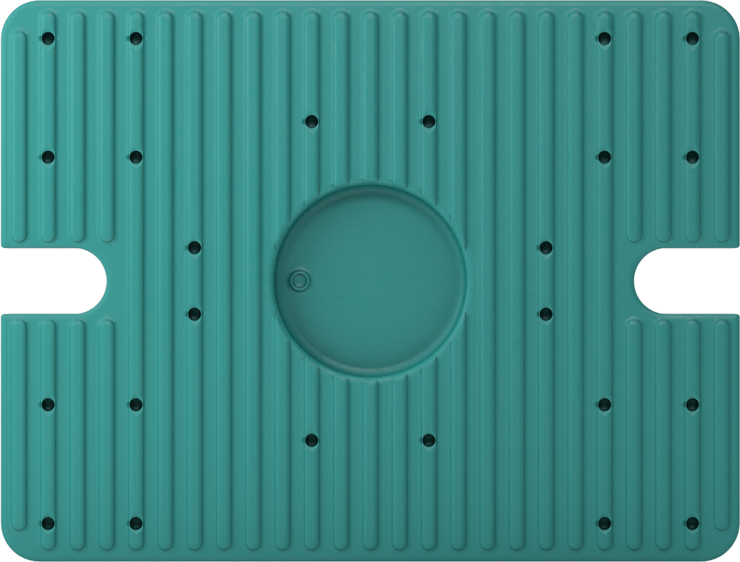 Neopren Titreşim Sönümleyici Cıvatalı Montaj, Çelik Taban ile, Yeşil, 1/2"-13, 3000 lb. Kapasite, 1,63" Yükseklik