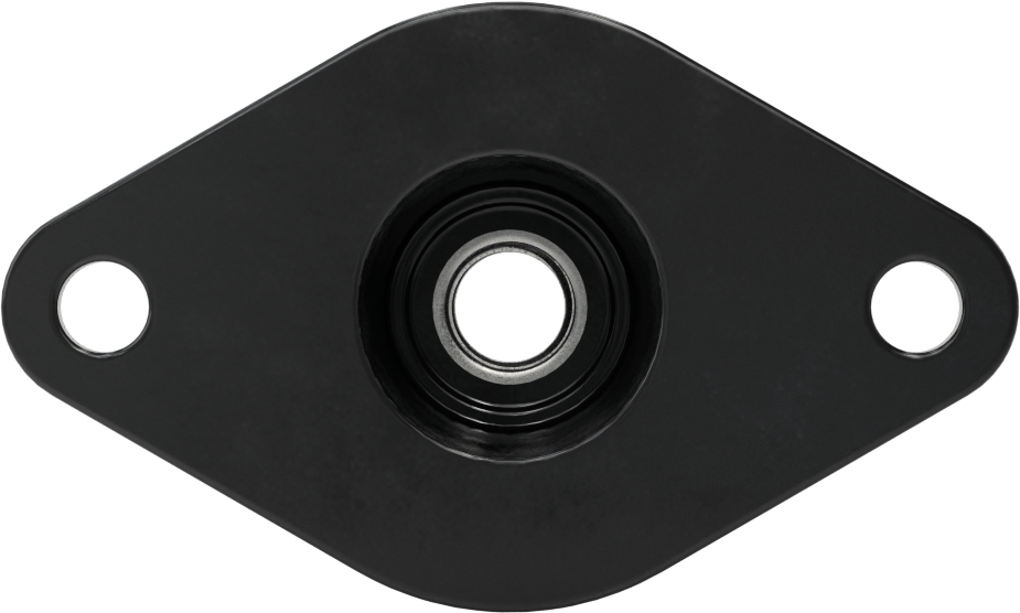 Neopren Titreşim Sönümleyici Cıvatalı Montaj, Çelik Taban ile, Siyah, 1/2"-20 Diş Boyutu, 250 lbs. Kapasite