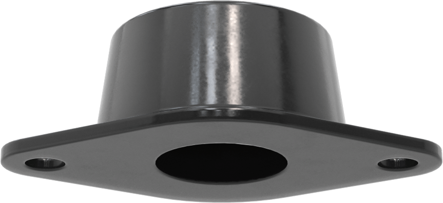 Neopren Titreşim Sönümleyici Cıvatalı Montaj, Çelik Taban ile, Siyah, 1/2"-20 Diş Boyutu, 250 lbs. Kapasite