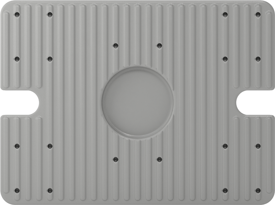 Neopren Titreşim Sönümleyici Cıvatalı Montaj, Çelik Taban ile, Gri, 1/2"-13, 4000 lbs. Kapasite, 2,75 inç Yükseklik