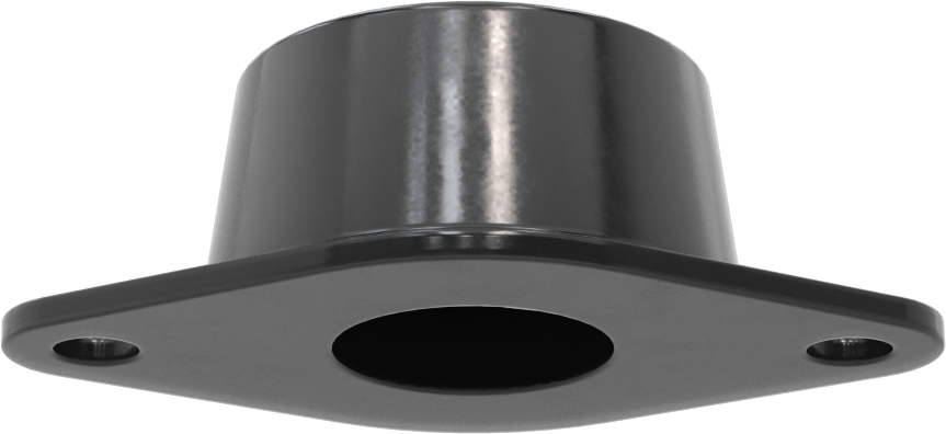 Neopren Titreşim Sönümleyici Cıvatalı Montaj, Çelik Taban ile, Siyah, 3/8"-16 Diş Boyutu, 250 lbs. Kapasite