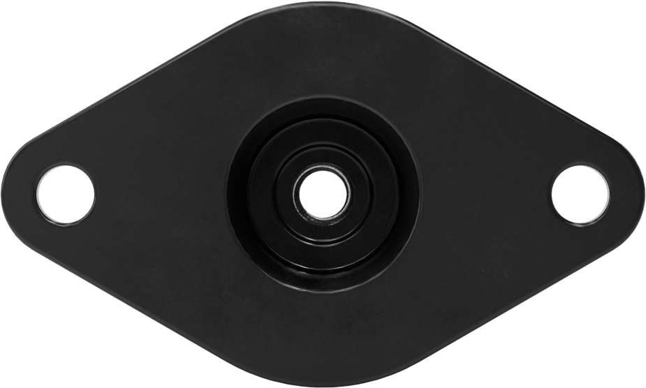 Neopren Titreşim Sönümleyici Cıvatalı Montaj, Çelik Taban ile, Siyah, 3/8"-16 Diş Boyutu, 250 lbs. Kapasite
