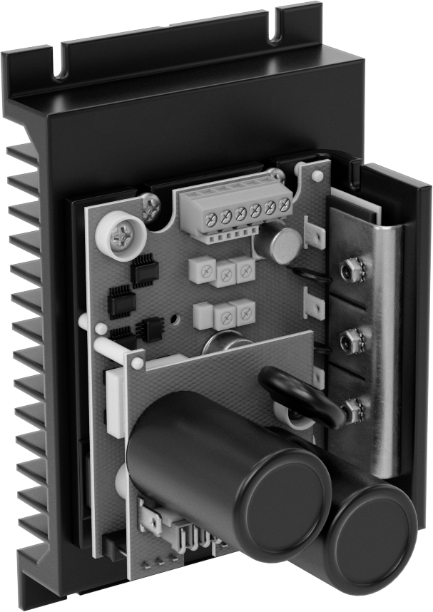 Üç fazlı AC motor hız kontrolü, 1 hp için