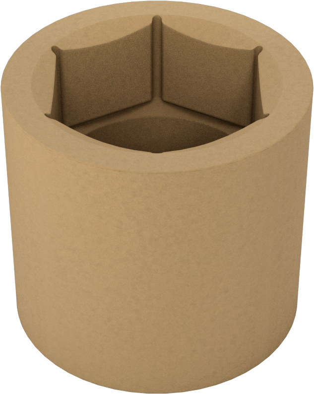 Kıvılcım Çıkarmayan 6 Uçlu Lokma Anahtarı, 3/4" Kare Tahrik, 1-1/2" Boyut