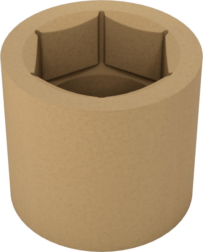 Kıvılcım Çıkarmayan 6 Uçlu Lokma Anahtarı, 3/4" Kare Tahrik, 1-5/8" Boyut
