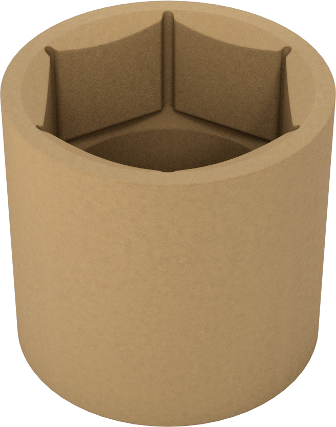 Kıvılcım Çıkarmayan 6 Uçlu Lokma Anahtarı, 3/4" Kare Tahrik, 2" Boyut