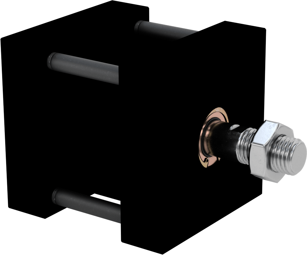 Bağlantı Çubuğu Hava Silindiri, Çift Etkili, 4-1/2" Delik Boyutu, 5-1/8" Genişlik, 1" Strok Uzunluğu