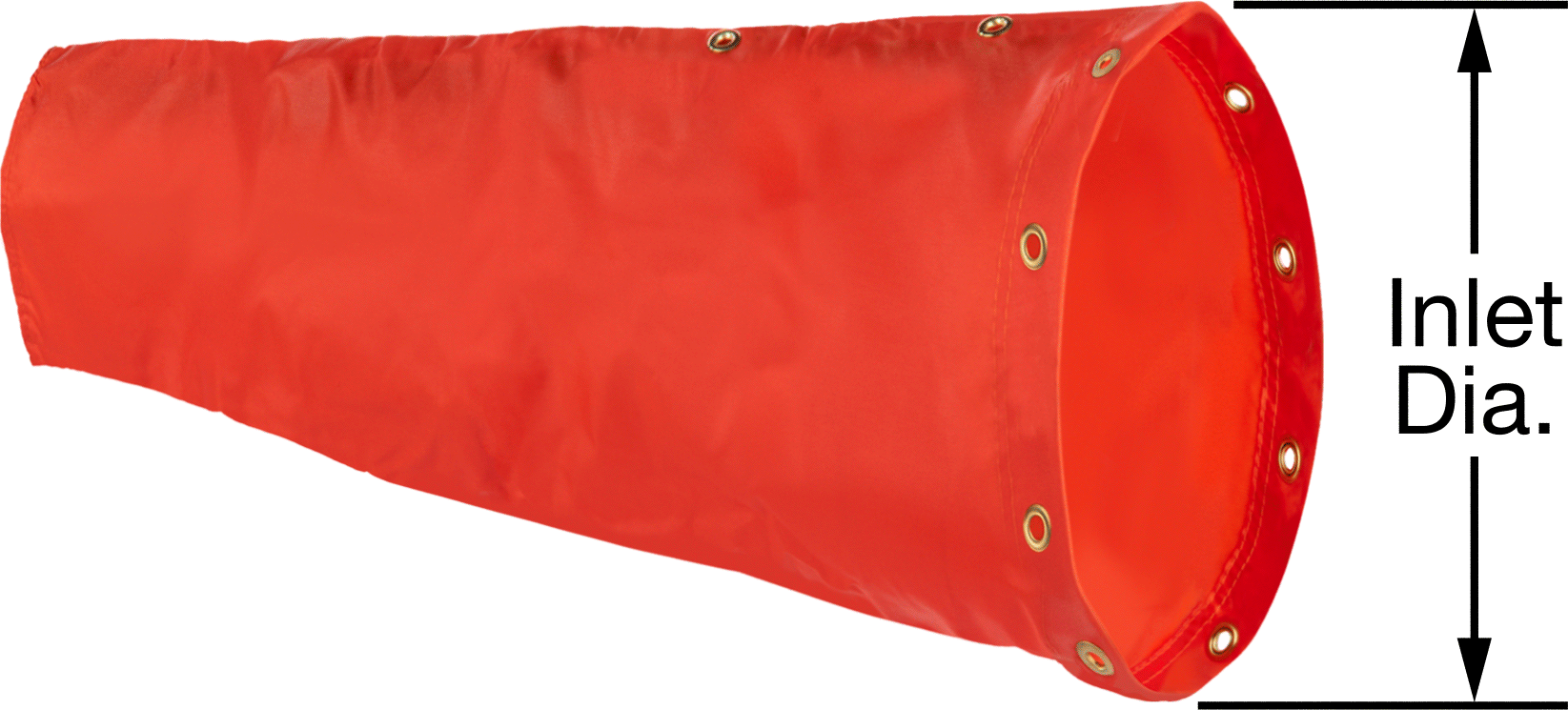 Düşük Hızlı Rüzgar Çorabı, Turuncu, 10“ Giriş x 6” Çıkış Çapı
