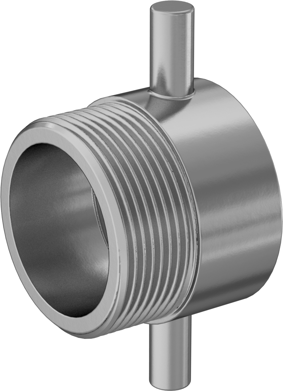 Pim-Lug Yangın Söndürme Hortumu Bağlantı Parçası, Adaptör, 1-1/2 NH/NST Erkek x 1-1/2 NPT Dişi