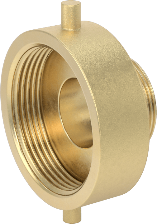 Pim-Lug Yangın Söndürme Hortumu Bağlantı Parçası, Redüksiyon Adaptörü, 1-1/2 NPT Erkek x 2-1/2 NH/NST Dişi