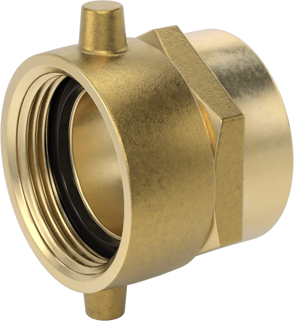 Pim-Lug Yangın Söndürme Hortumu Bağlantı Parçası, Adaptör, 1-1/2 NH/NST Dişi x 1-1/2 NPT Dişi