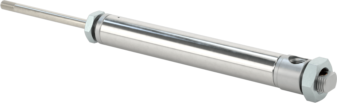 Yuvarlak Gövde Hava Silindiri Montajı, Evrensel Montaj, Hava Uzatma, 3/4" Delik, 2-1/2" Strok Uzunluğu