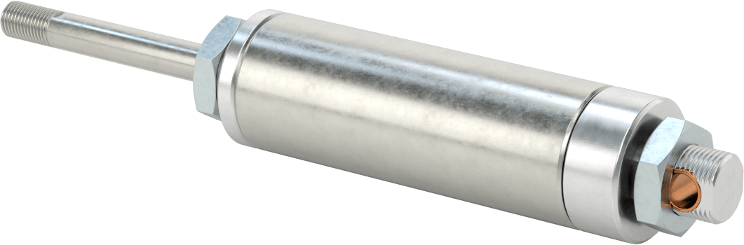 Yuvarlak Gövde Hava Silindiri Montajı, Evrensel Montaj, Hava Uzatma, 1-1/2" Delik, 2" Strok Uzunluğu