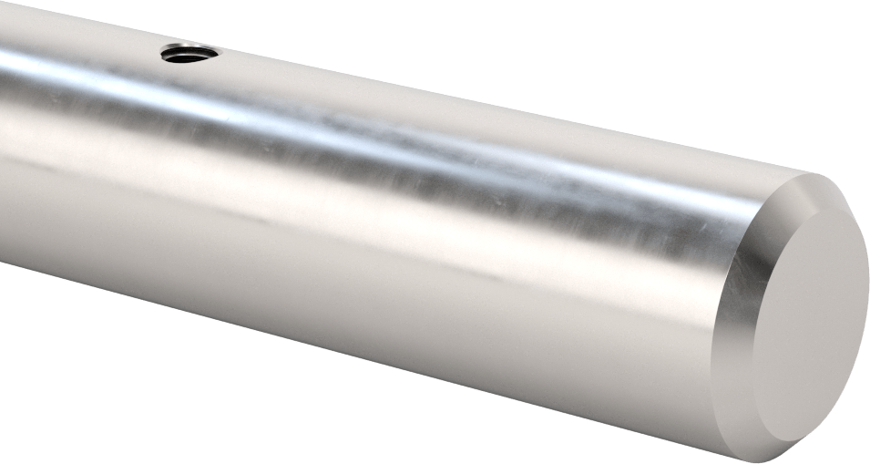 Destek Rayı için Mil, 1566 Karbon Çelik, 1-1/2" Çap, 72 inç Uzunluk