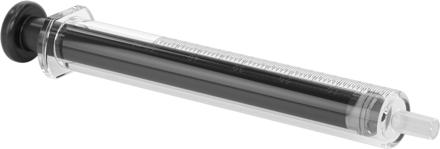 Cam Şırınga, Luer Slip Bağlantılı, PTFE Piston, 5 ml Kapasite