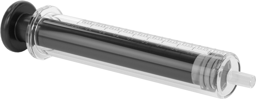 Cam Şırınga, Luer Slip Bağlantılı, PTFE Piston, 10 ml Kapasite