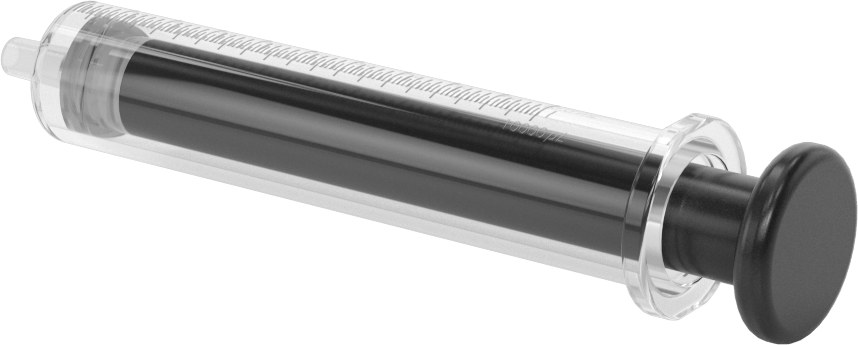 Cam Şırınga, Luer Slip Bağlantılı, PTFE Piston, 10 ml Kapasite