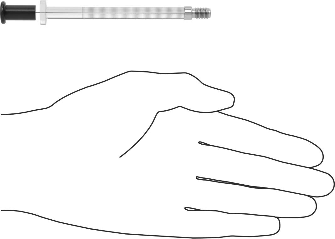 Cam Şırınga, Dişli Bağlantılı, PTFE Piston, 0,01 ml Kapasite