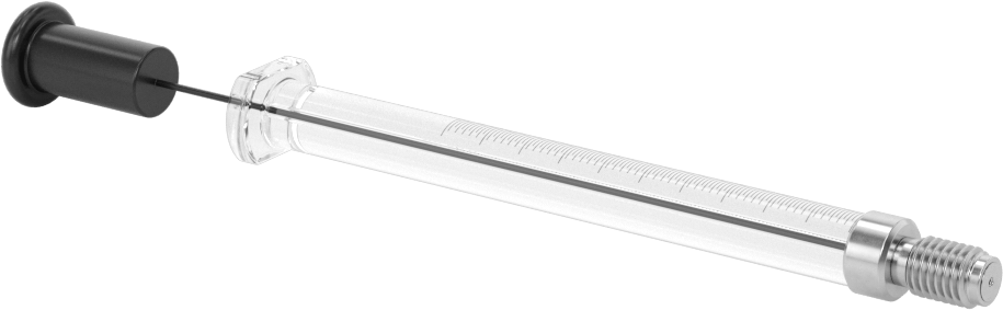Cam Şırınga, Dişli Bağlantılı, PTFE Piston, 0,05 ml Kapasite
