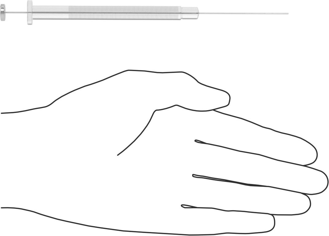 Cam Şırınga, Sabit İğne Değiştirilebilirliği ile, PTFE Piston