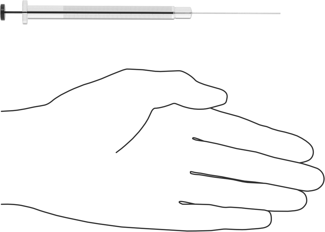 Cam Şırınga, Sabit İğne Değiştirilebilirliği ile, PTFE Piston