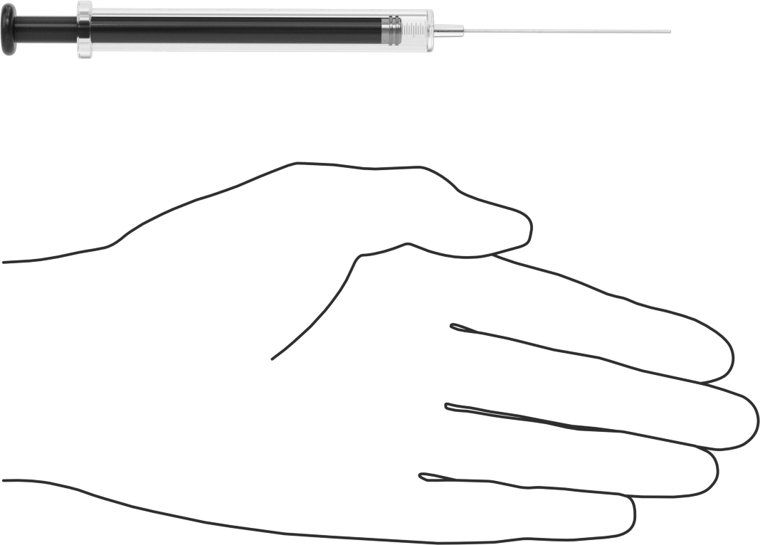 Cam Şırınga, Sabit İğne Değiştirilebilirliği ile, PTFE Piston