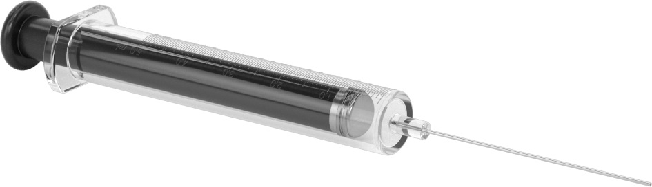 Cam Şırınga, Sabit İğne Değiştirilebilirliği ile, PTFE Piston