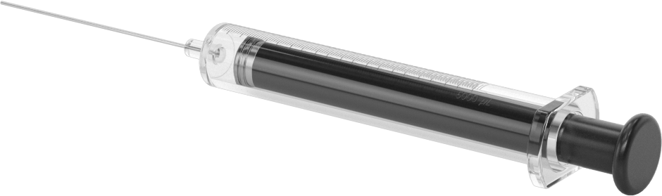 Cam Şırınga, Sabit İğne Değiştirilebilirliği ile, PTFE Piston