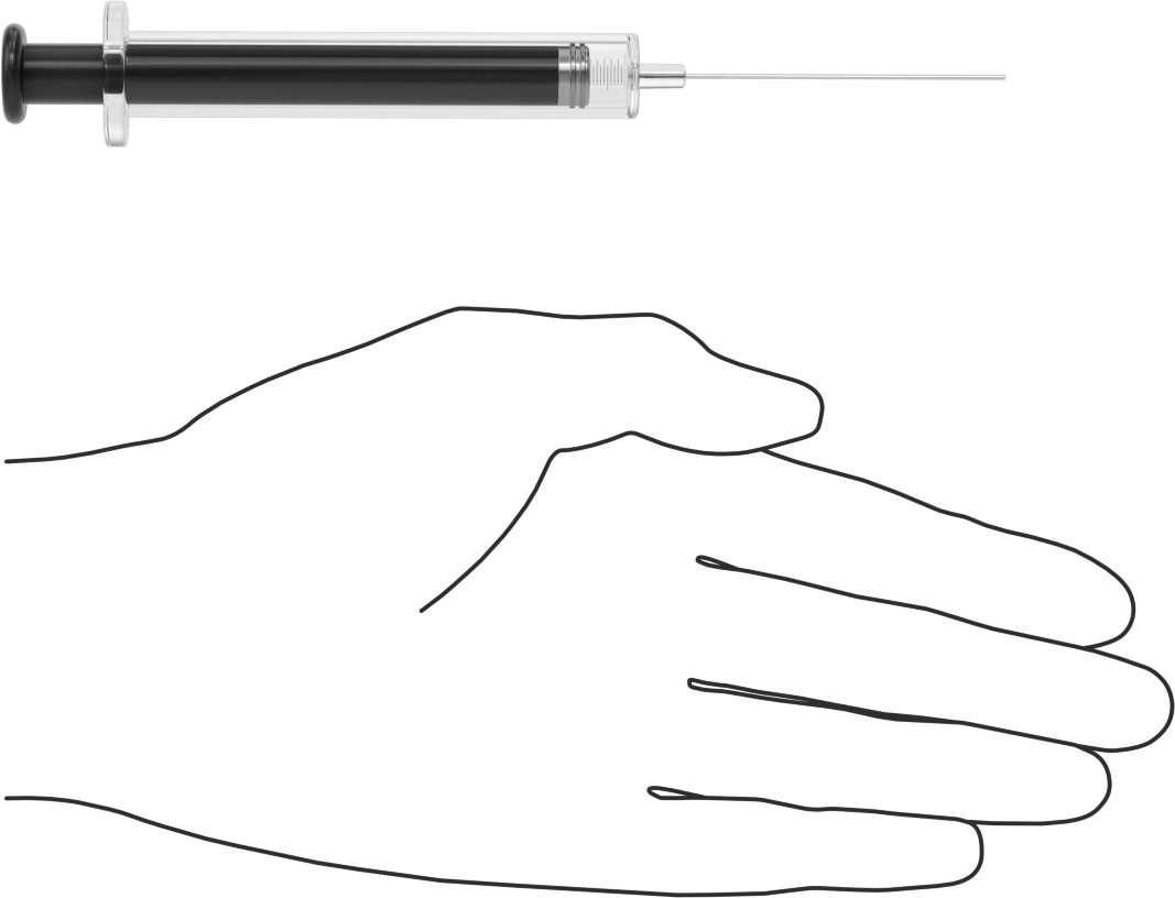 Cam Şırınga, Sabit İğne Değiştirilebilirliği ile, PTFE Piston