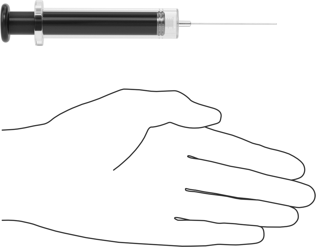 Cam Şırınga, Sabit İğne Değiştirilebilirliği ile, PTFE Piston