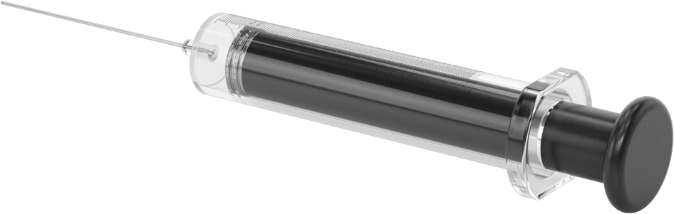Cam Şırınga, Sabit İğne Değiştirilebilirliği ile, PTFE Piston