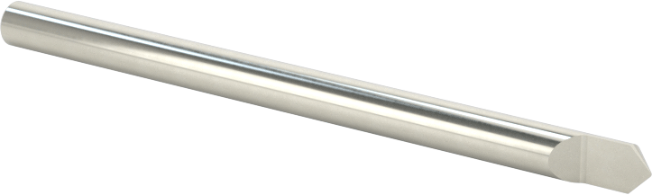 Oyma Uçlu Freze, Kaplamasız, 1 Yiv, 1/8" Freze Çapı, 90 Derece Kesme Açısı