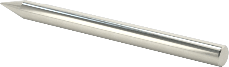 Oyma Uçlu Freze, Kaplamasız, 1 Yiv, 3/16" Freze Çapı, 30 Derece Kesim