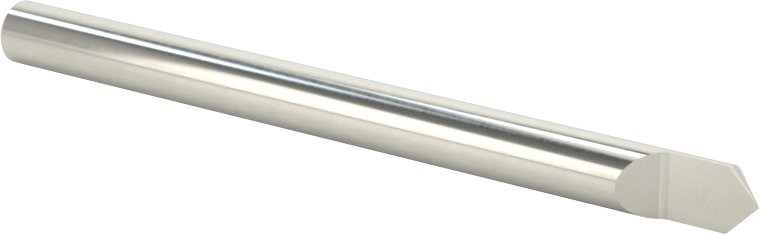 Oyma Uçlu Freze, Kaplamasız, 1 Yiv, 3/16" Freze Çapı, 90 Derece Kesim