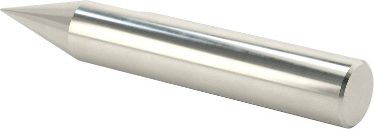 Oyma Uçlu Freze, Kaplamasız, 1 Yiv, 3/8" Freze Çapı, 30 Derece Kesme Açısı