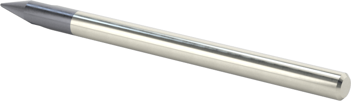 Oyma Uçlu Freze, AlTiN Kaplamalı, 2 Yivli, 1/8" Freze Çapı, 30 Derece Kesim