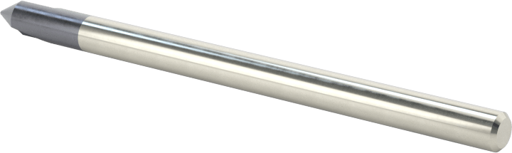 Oyma Uçlu Freze, AlTiN Kaplamalı, 2 Yivli, 1/8" Freze Çapı, 60 Derece Kesim