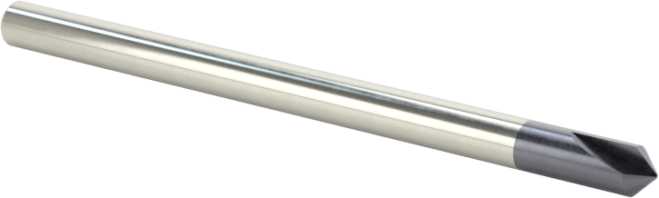 Oyma Uçlu Freze, AlTiN Kaplamalı, 2 Yivli, 1/8" Freze Çapı, 90 Derece Kesim