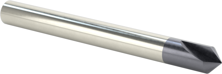 Oyma Uçlu Freze, AlTiN Kaplamalı, 2 Yivli, 1/4" Freze Çapı, 90 Derece Kesim