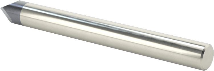 Oyma Uçlu Freze, AlTiN Kaplamalı, 3 Oluk, 1/4" Freze Çapı, 90 Derece Kesim