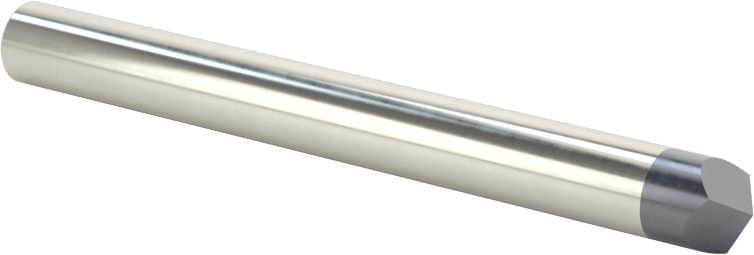 Oyma Uçlu Freze, AlTiN Kaplamalı, 3 Oluk, 1/4" Freze Çapı, 120 Derece Kesim